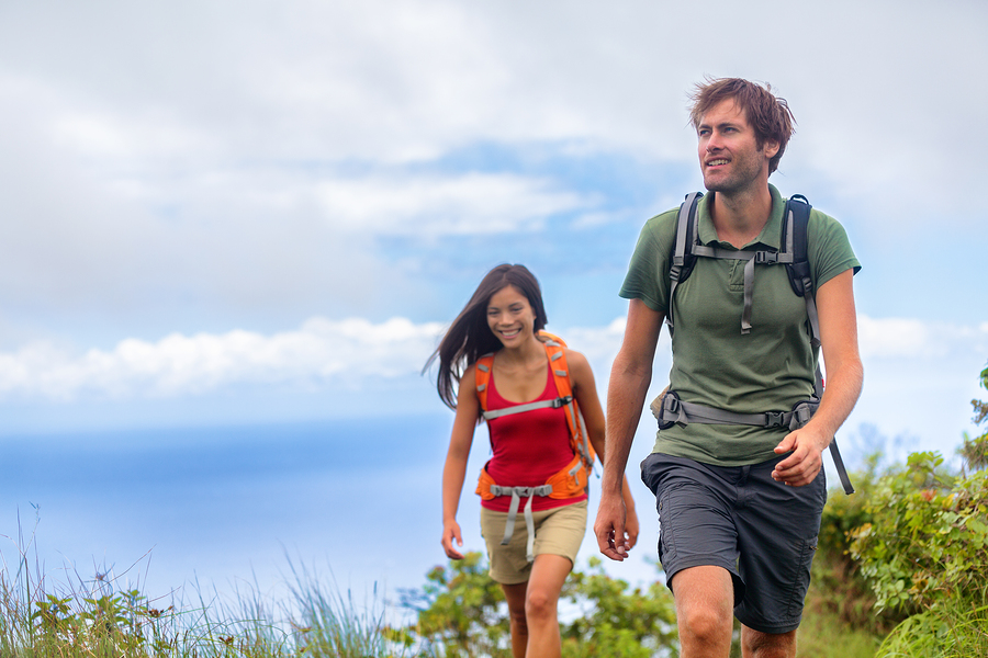 Hikers couple