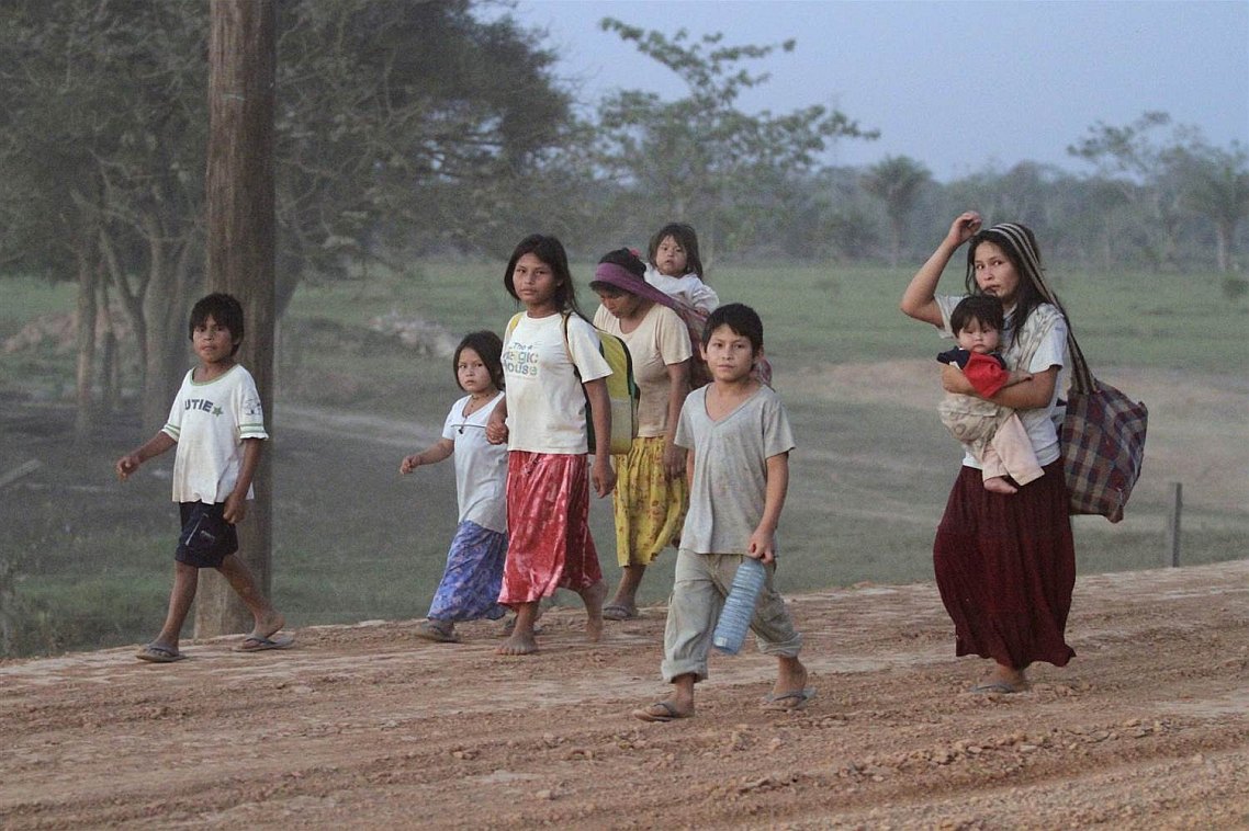 Tribe walking